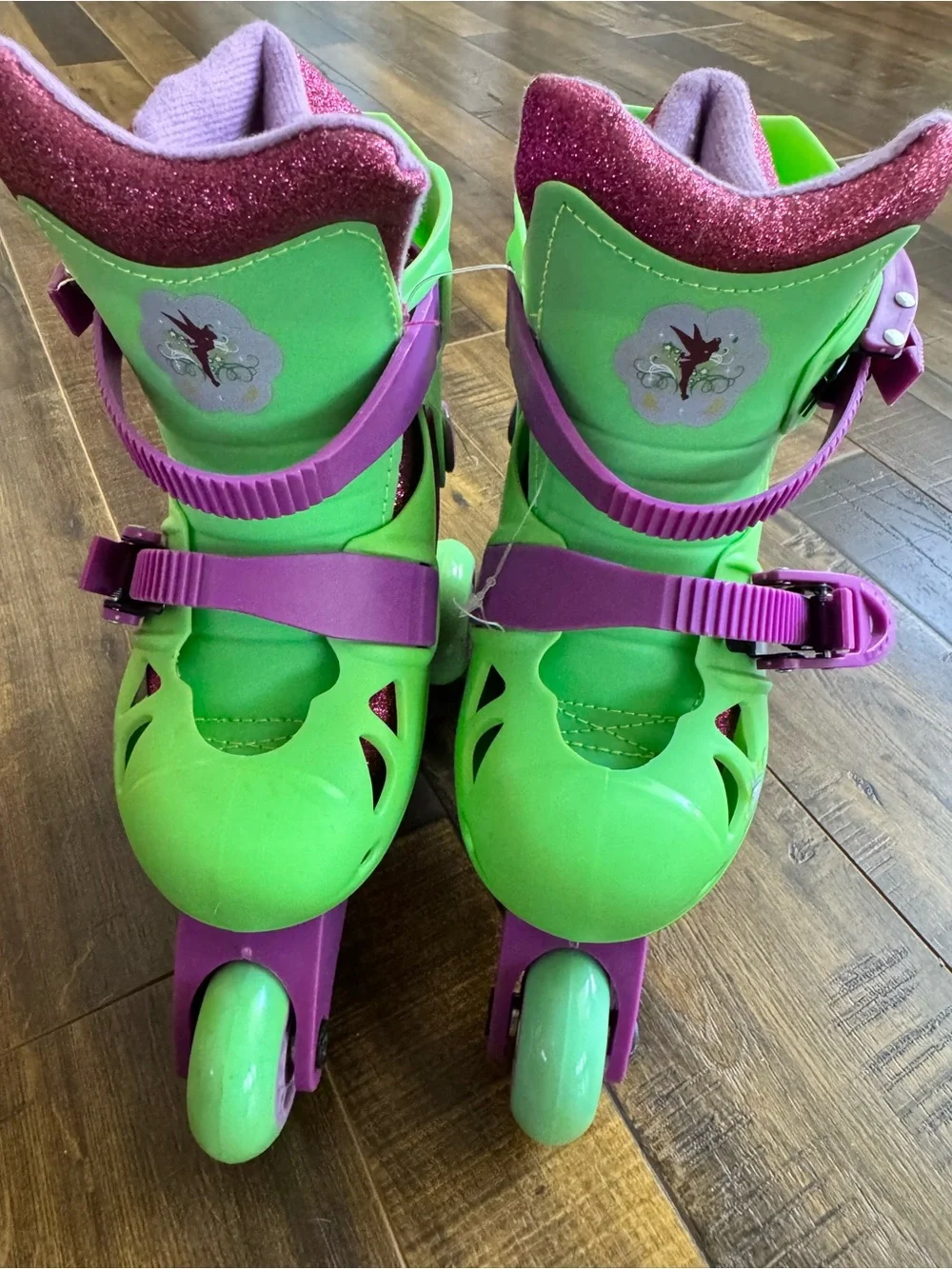 “Disney” Fairies Girls' Green & Purple Adjustable Inline Skates